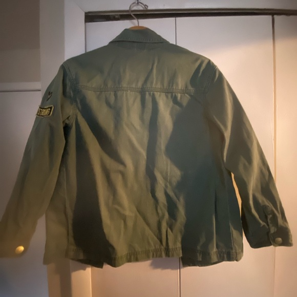 Pre-Owned Military Style Girls Jacket with sequins design size 14/16. - Picture 4 of 6